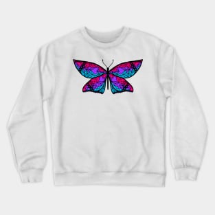 Fly With Pride: Androgyne Flag Butterfly Crewneck Sweatshirt